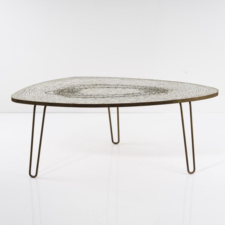 Hauptbild zu Objekt, Mosaiktisch, 1950er Jahre, Berthold M&uuml;ller (zugeschrieben), M&uuml;ller, Berthold, &Ouml;rlinghausen (zugeschrieben), 155B 456