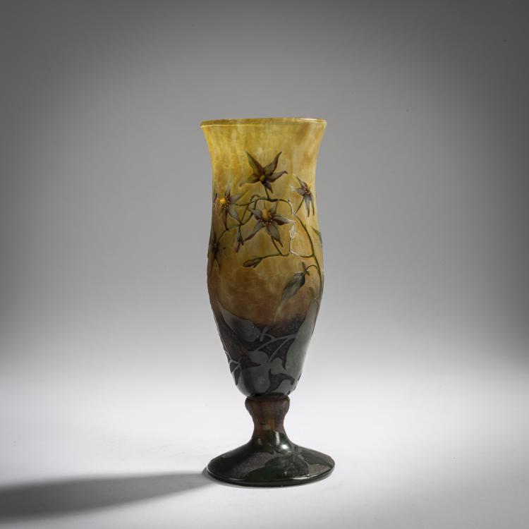 Hauptbild zu Objekt, 'Solan&eacute;es' vase, 1910-15, Antonin Daum, Daum Fr&egrave;res, Nancy, 156B 133