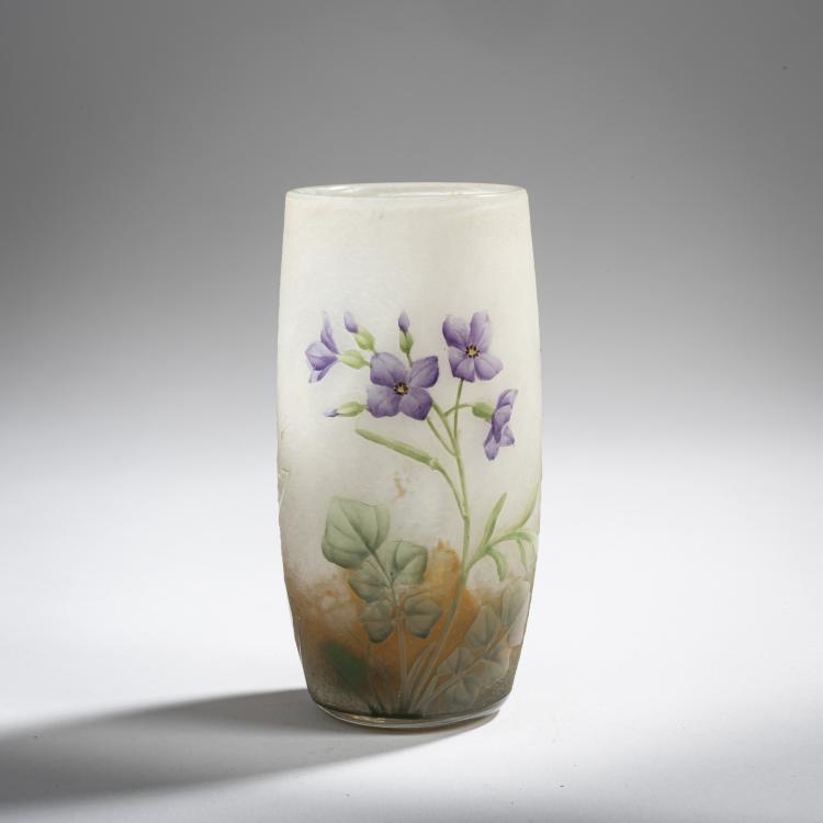Hauptbild zu Objekt, 'Fleurs de Lin' vase, c. 1905, Antonin Daum, Daum Fr&egrave;res, Nancy, 156B 120