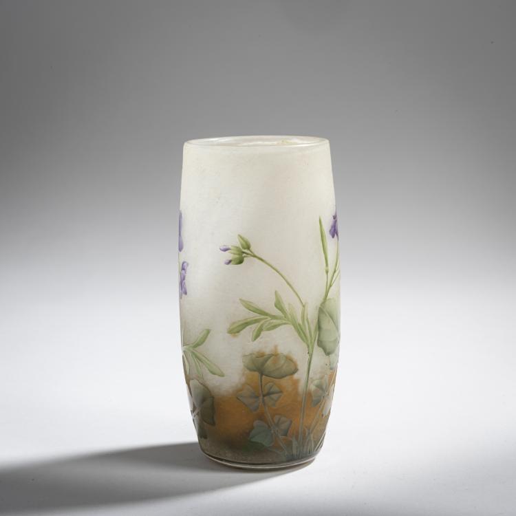 Bild 1 zu Objekt, 'Fleurs de Lin' vase, c. 1905, Antonin Daum, Daum Fr&egrave;res, Nancy, 156B 120