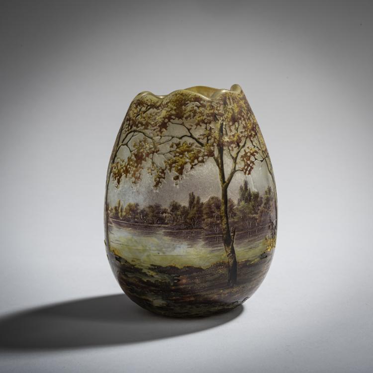 Bild 1 zu Objekt, 'Paysage en automne' vase, 1905-10, Antonin Daum, Daum Fr&egrave;res, Nancy, 156B 119
