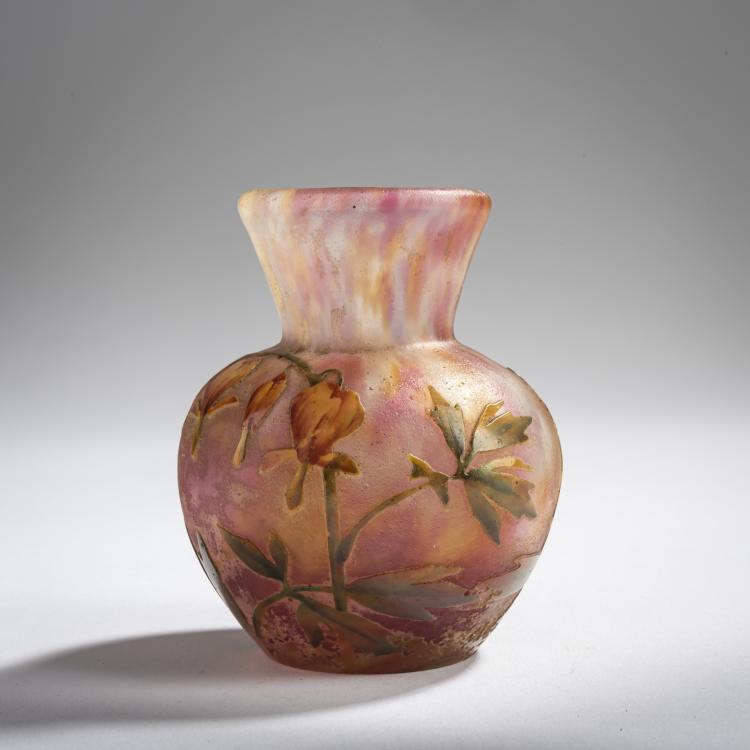 Hauptbild zu Objekt, Kleine Vase 'Coeur de Jeanette', um 1910, Antonin Daum, Daum Fr&egrave;res, Nancy, 156B 141