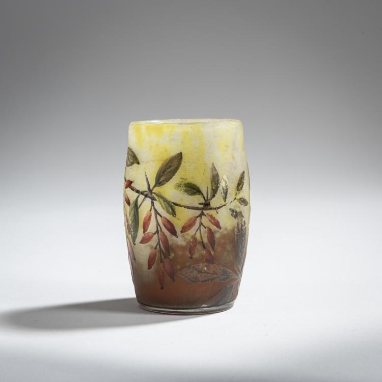 Hauptbild zu Objekt, Kleine Vase 'Epine Vinette', um 1910, Antonin Daum, Daum Fr&egrave;res, Nancy, 156B 142