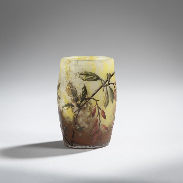 Bild 1 zu Objekt, Kleine Vase 'Epine Vinette', um 1910, Antonin Daum, Daum Fr&egrave;res, Nancy, 156B 142