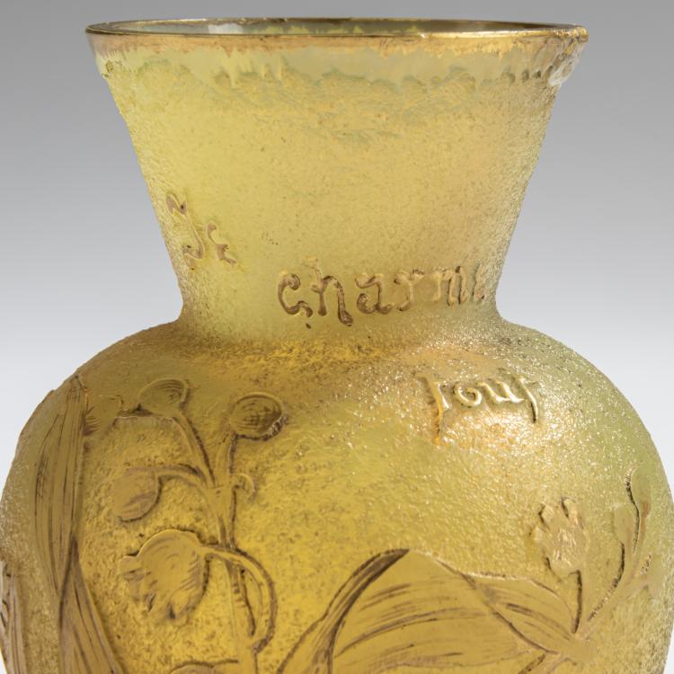 Bild 2 zu Objekt, Small 'Muguet' vase, c. 1893, Antonin Daum, Daum Fr&egrave;res, Nancy, 156B 93