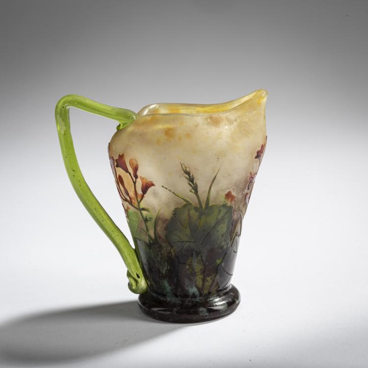 Hauptbild zu Objekt, Kleine Kanne 'Le D&eacute;sespoir du Peintre', um 1910, Antonin Daum, Daum Fr&egrave;res, Nancy, 156B 143