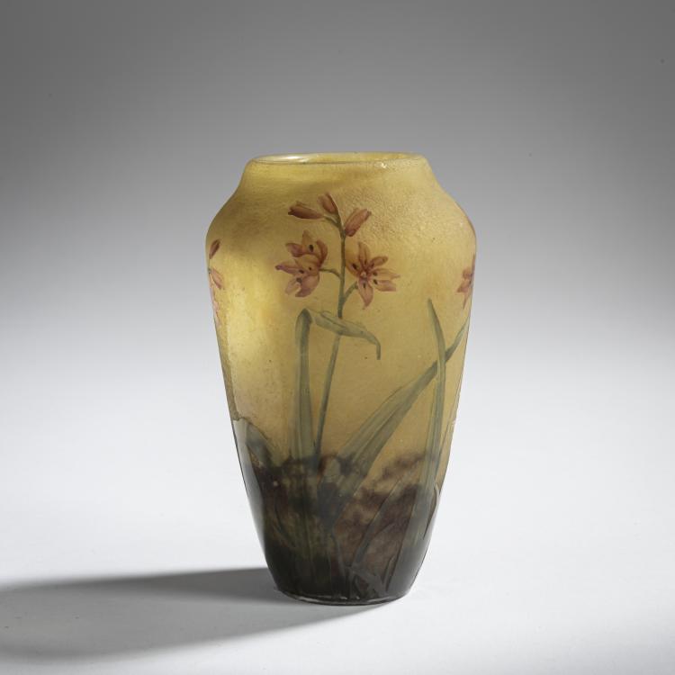 Hauptbild zu Objekt, 'Montbretias' vase, 1905-10, Henri Berg&eacute;,Antonin Daum, Daum Fr&egrave;res, Nancy, 156B 116