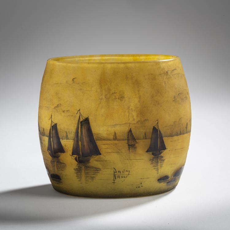 Bild 2 zu Objekt, 'Voiliers, soleil couchant' vase, 1910, Antonin Daum, Daum Fr&egrave;res, Nancy, 156B 132
