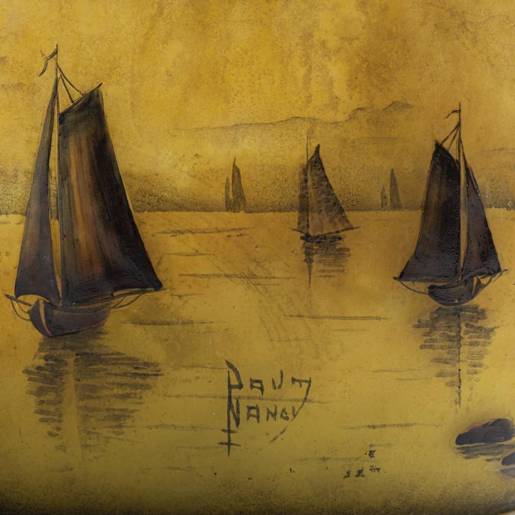 Bild 3 zu Objekt, 'Voiliers, soleil couchant' vase, 1910, Antonin Daum, Daum Fr&egrave;res, Nancy, 156B 132