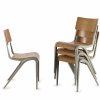 Four stacking chairs, 1948