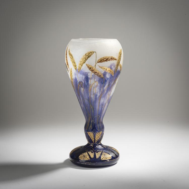 Bild 1 zu Objekt, Seltene Vase 'Bl&eacute;s', um 1898, Antonin Daum, Daum Fr&egrave;res, Nancy, 156B 103