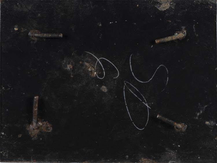 Bild 1 zu Objekt, Ohne Titel (Small Subway Drawing on Subway Sign), 1980er Jahre, Keith Haring (zugeschrieben), 157C 680