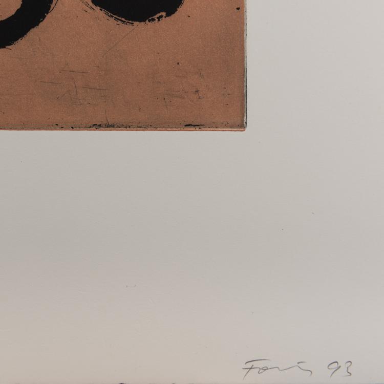 Bild 2 zu Objekt, Untitled (2 sheets of color etchings), 1993, G&uuml;nther F&ouml;rg, 157C 677