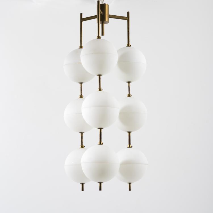 Hauptbild zu Objekt, Large ceiling lamp, c. 1958, Angelo Lelli (attributed), Arredoluce, Monza (zugeschrieben), 157B 341