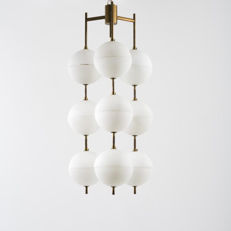 Bild 1 zu Objekt, Large ceiling lamp, c. 1958, Angelo Lelli (attributed), Arredoluce, Monza (zugeschrieben), 157B 341