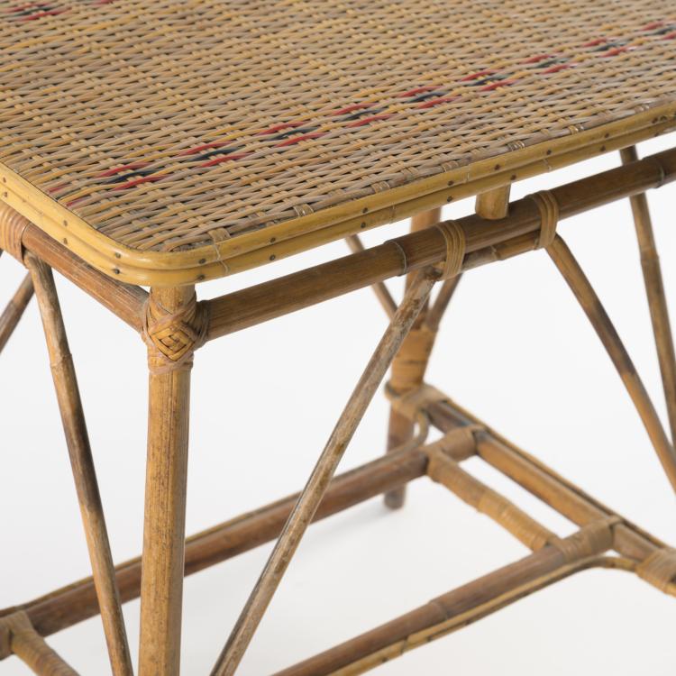 Bild 5 zu Objekt, Bench, 2 armchairs, table, flower stand, 1940s, Italien, 157B 249