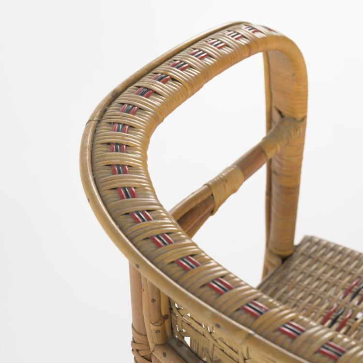 Bild 6 zu Objekt, Bench, 2 armchairs, table, flower stand, 1940s, Italien, 157B 249