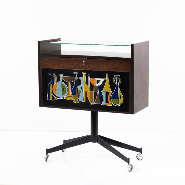 Bild 4 zu Objekt, Small dry bar on casters, 1950s, Italien, 157B 306