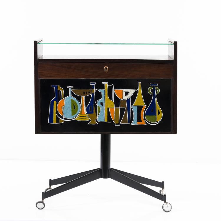 Bild 5 zu Objekt, Small dry bar on casters, 1950s, Italien, 157B 306