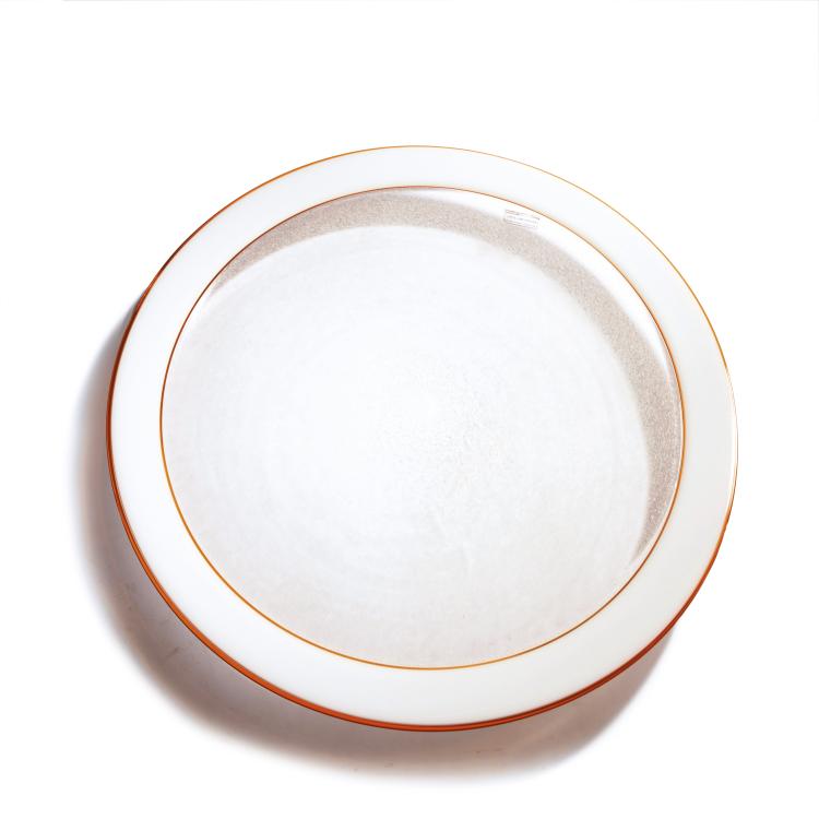 Hauptbild zu Objekt, Wide plate, 1980s, Lino Tagliapietra, Tagliapietra Effetre International, Murano, 158C 1014