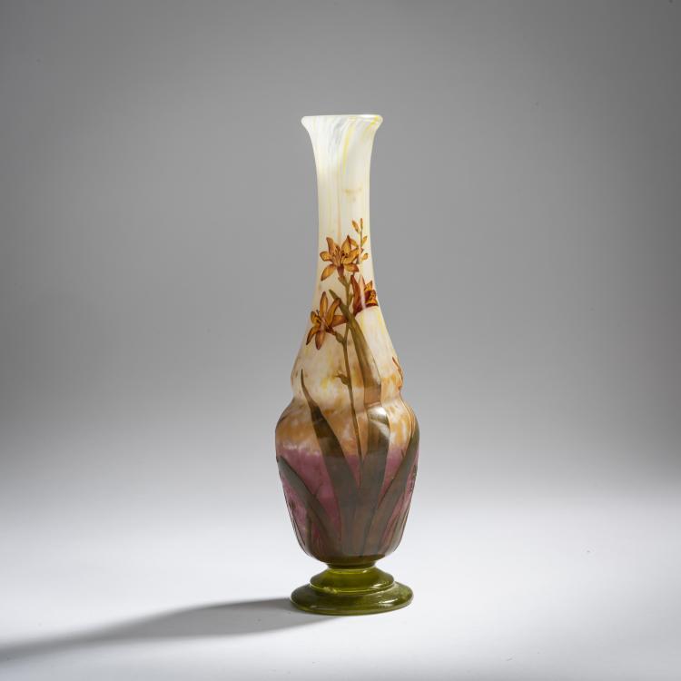 Hauptbild zu Objekt, 'Montbretias' vase, 1905-10, Henri Berg&eacute;,Antonin Daum, Daum Fr&egrave;res, Nancy, 156B 117