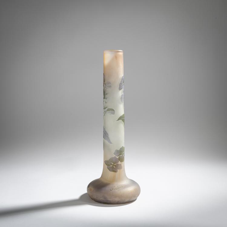 Bild 1 zu Objekt, 'Hortensias' vase, 1908-20, Emile Gall&eacute;, Gall&eacute;, &Eacute;tablissements, Nancy, 156B 197