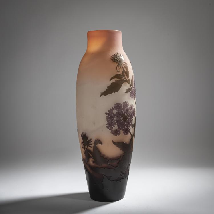 Bild 1 zu Objekt, Tall 'G&eacute;raniums' vase, 1905-08, Emile Gall&eacute;, Gall&eacute;, &Eacute;tablissements, Nancy, 156B 190