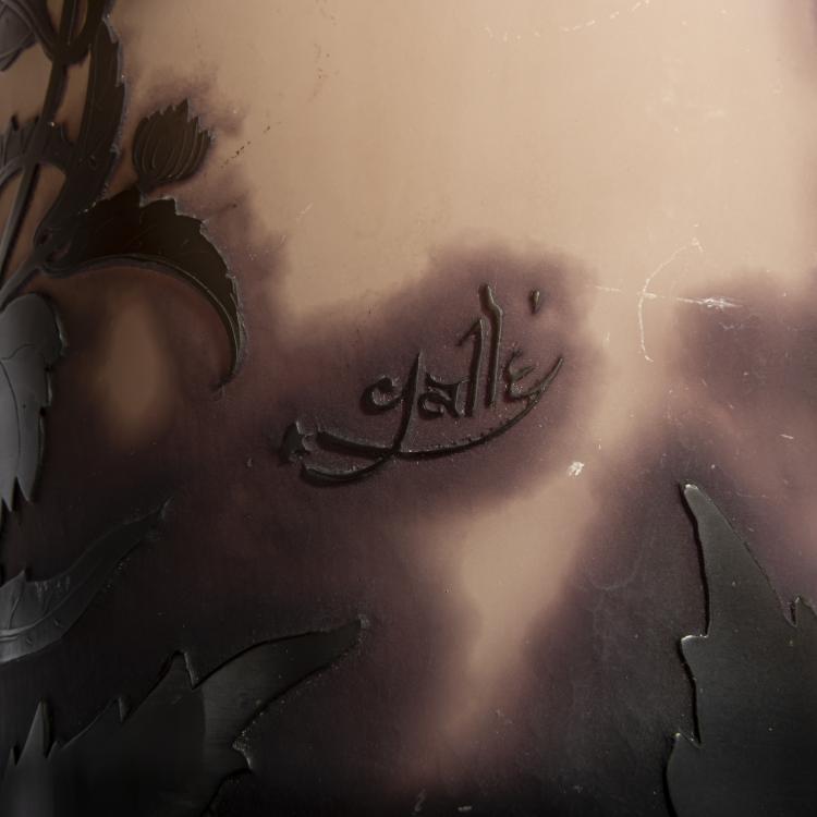 Bild 4 zu Objekt, Tall 'G&eacute;raniums' vase, 1905-08, Emile Gall&eacute;, Gall&eacute;, &Eacute;tablissements, Nancy, 156B 190