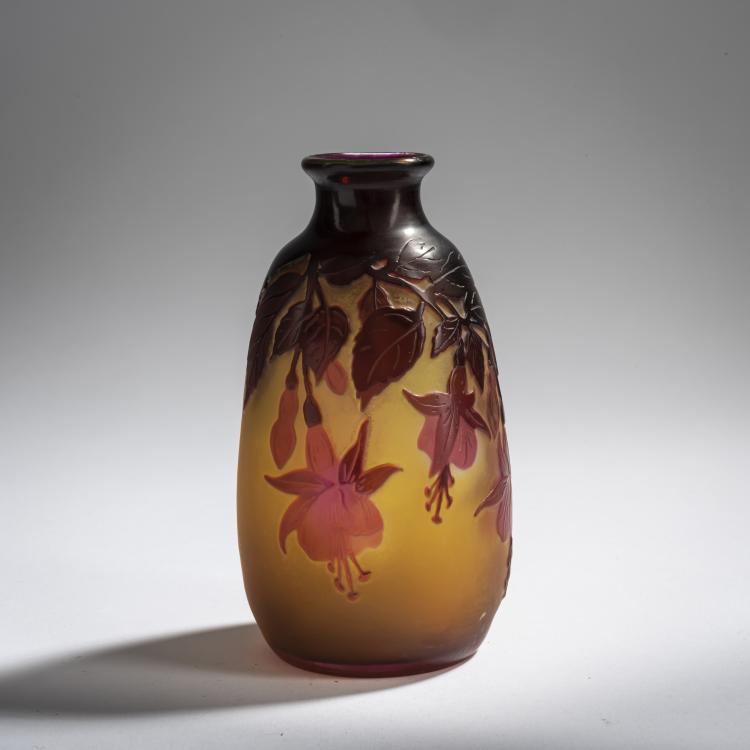 Hauptbild zu Objekt, 'Fuchsias' vase, 1920-36, Emile Gall&eacute;, Gall&eacute;, &Eacute;tablissements, Nancy, 156B 229