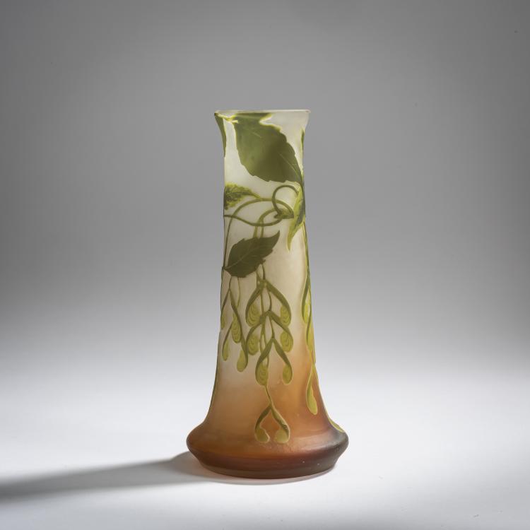 Hauptbild zu Objekt, Vase '&Eacute;rable &agrave; feuilles de fr&ecirc;ne', 1905-08, Emile Gall&eacute;, Gall&eacute;, &Eacute;tablissements, Nancy, 156B 191