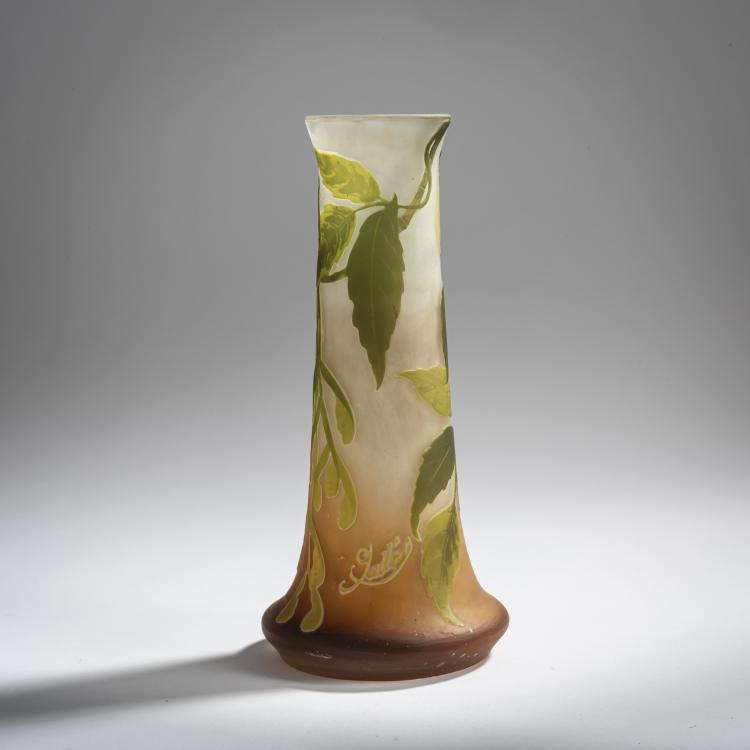 Bild 1 zu Objekt, Vase '&Eacute;rable &agrave; feuilles de fr&ecirc;ne', 1905-08, Emile Gall&eacute;, Gall&eacute;, &Eacute;tablissements, Nancy, 156B 191