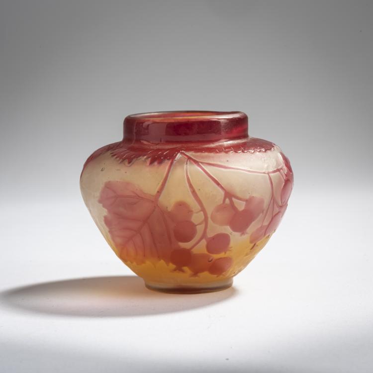 Hauptbild zu Objekt, Small 'Groseilles' vase, 1902-04, Emile Gall&eacute;, Gall&eacute;, &Eacute;mile, Nancy, 156B 189