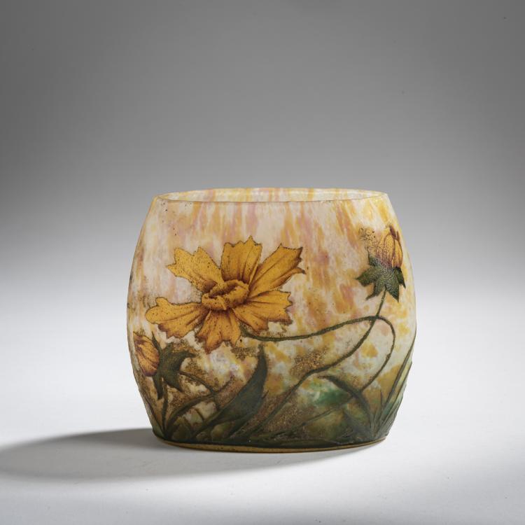Hauptbild zu Objekt, Vase 'Arnica', um 1910, Antonin Daum, Daum Fr&egrave;res, Nancy, 156B 145