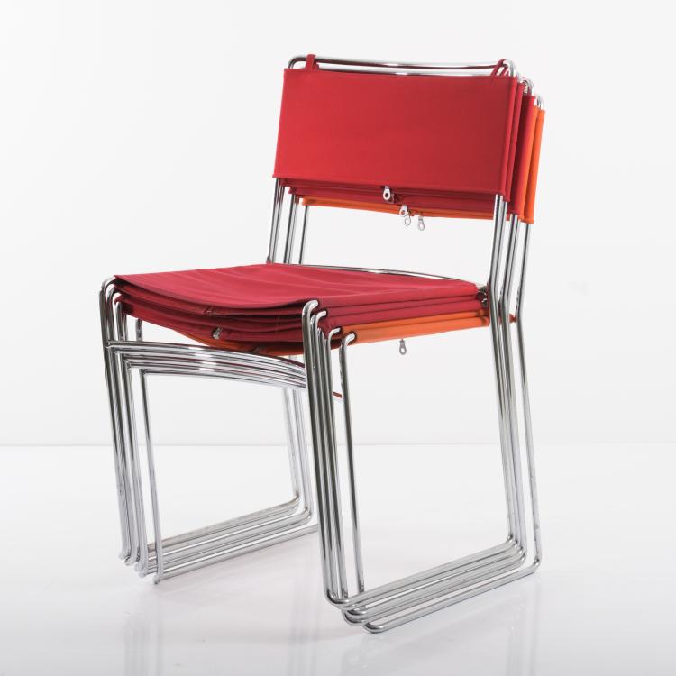 Hauptbild zu Objekt, 5 'Delfina' stacking chairs, 1974, Enzo Mari, Driade, Caorso; Robots, Italien, 157B 515