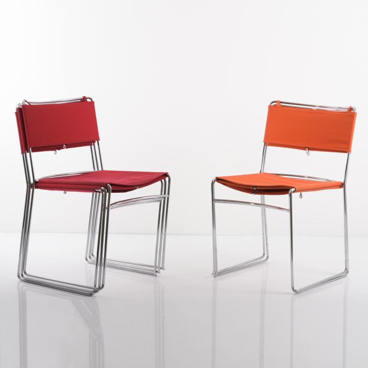 Bild 2 zu Objekt, 5 'Delfina' stacking chairs, 1974, Enzo Mari, Driade, Caorso; Robots, Italien, 157B 515