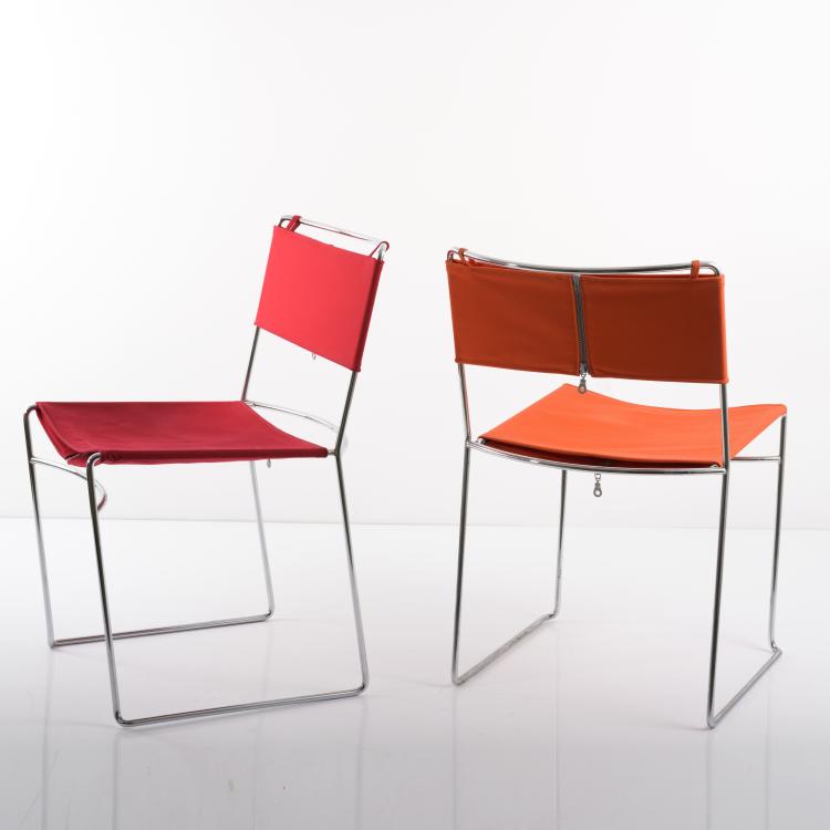 Bild 4 zu Objekt, 5 'Delfina' stacking chairs, 1974, Enzo Mari, Driade, Caorso; Robots, Italien, 157B 515