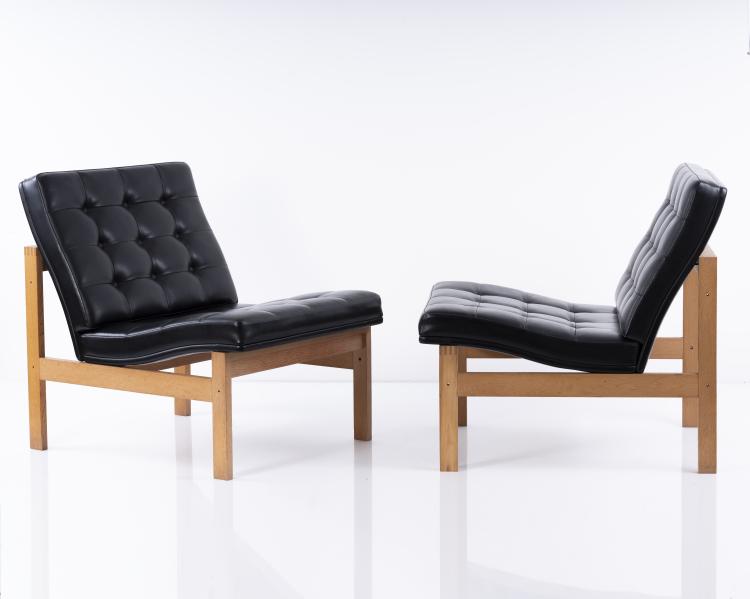 Bild 1 zu Objekt, 2 armchairs, c. 1960, Ole Gjerl&oslash;v-Knudsen,Torben Lind, France & S&oslash;n, Kopenhagen, 157B 425