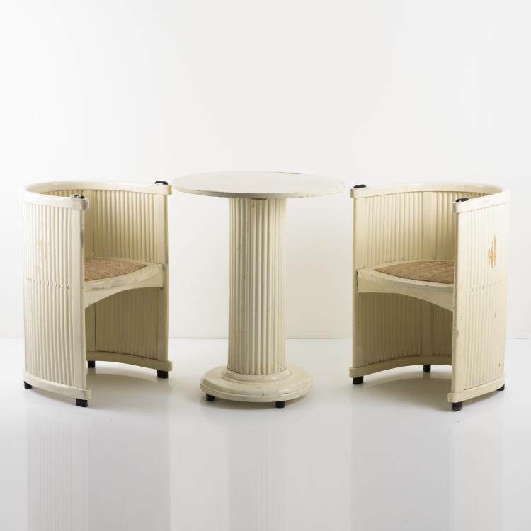 Bild 2 zu Objekt, Salon, 1908, Hans G&uuml;nther Reinstein, Press-Stoff-M&ouml;bel-Gesellschaft, Wien oder Vereinigte M&ouml;belfabriken Germania, Bad Lauterberg, 156C 526