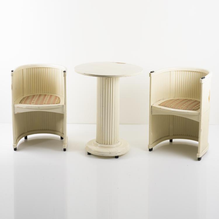 Bild 3 zu Objekt, Salon, 1908, Hans G&uuml;nther Reinstein, Press-Stoff-M&ouml;bel-Gesellschaft, Wien oder Vereinigte M&ouml;belfabriken Germania, Bad Lauterberg, 156C 526