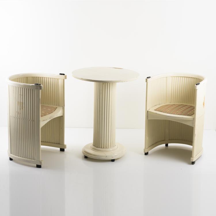 Bild 5 zu Objekt, Salon, 1908, Hans G&uuml;nther Reinstein, Press-Stoff-M&ouml;bel-Gesellschaft, Wien oder Vereinigte M&ouml;belfabriken Germania, Bad Lauterberg, 156C 526