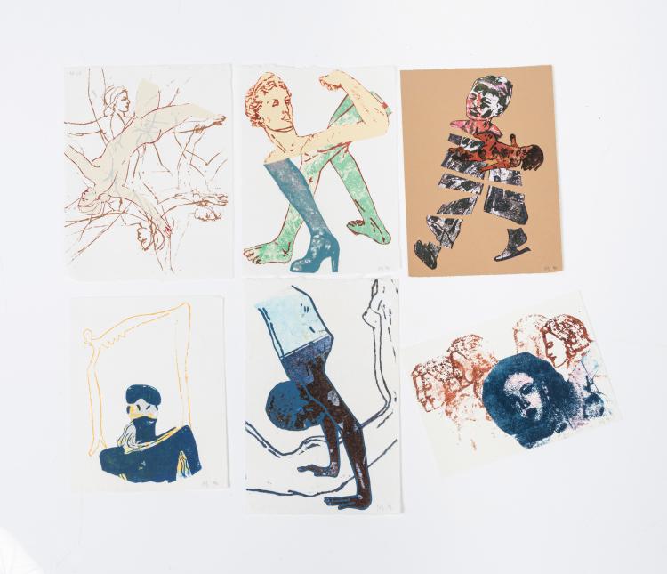 Hauptbild zu Objekt, Untitled (6 works), 1994, Nancy Spero, Edition Griffelkunst, Hamburg, 157C 756