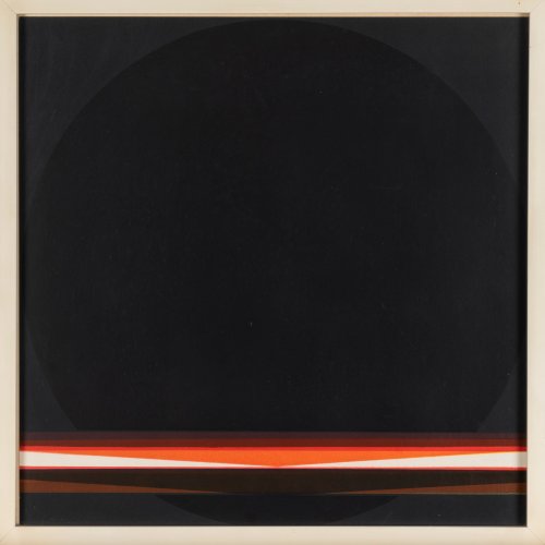 Untitled (abstract composition with circle), c. 1970