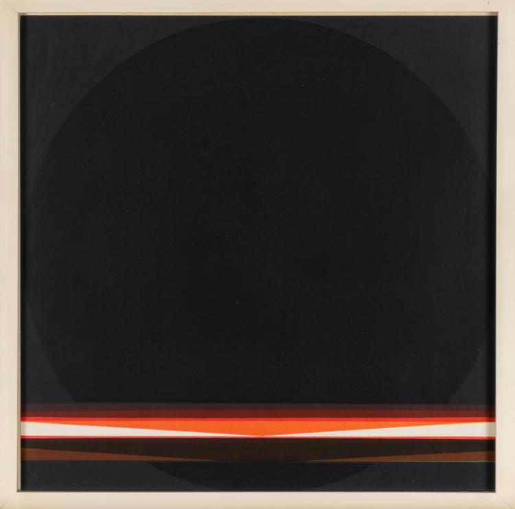 Hauptbild zu Objekt, Untitled (abstract composition with circle), c. 1970, Lothar Quinte, 157C 729
