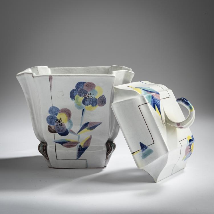 Bild 4 zu Objekt, Lidded bowl, 1921, Hilde Jesser, Wiener Werkst&auml;tte, 156C 643