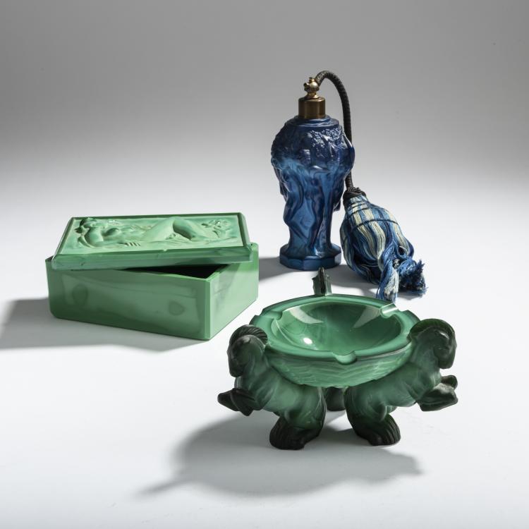 Hauptbild zu Objekt, Drei Gegenst&auml;nde, 1934-39, Frantisek Pazourek (zugeschrieben),Arthur Plewa (zugeschrieben), Schlevogt, Curt, Gablonz, 156B 321