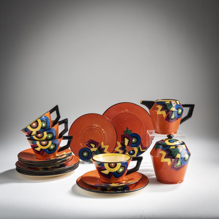 Hauptbild zu Objekt, Tea set, c. 1930, Mrazek, J., Letovice, 156C 621