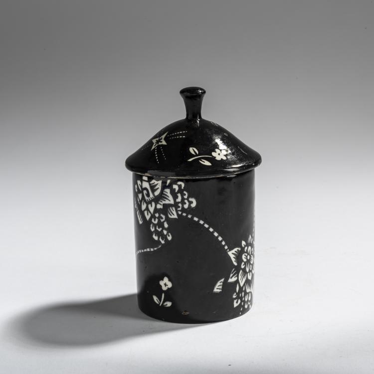 Bild 1 zu Objekt, Puderdose, um 1912, Dagobert Peche, Wiener Keramik, 156C 639