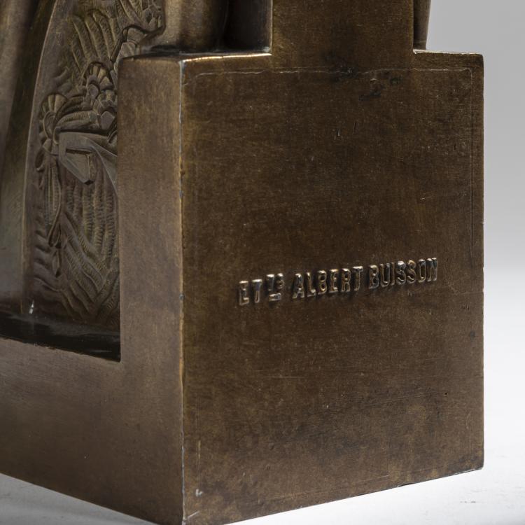 Bild 2 zu Objekt, Two bookends, c. 1930, Francois-Victor Bazin, Buisson, Albert, &Eacute;tablissements, 156C 543