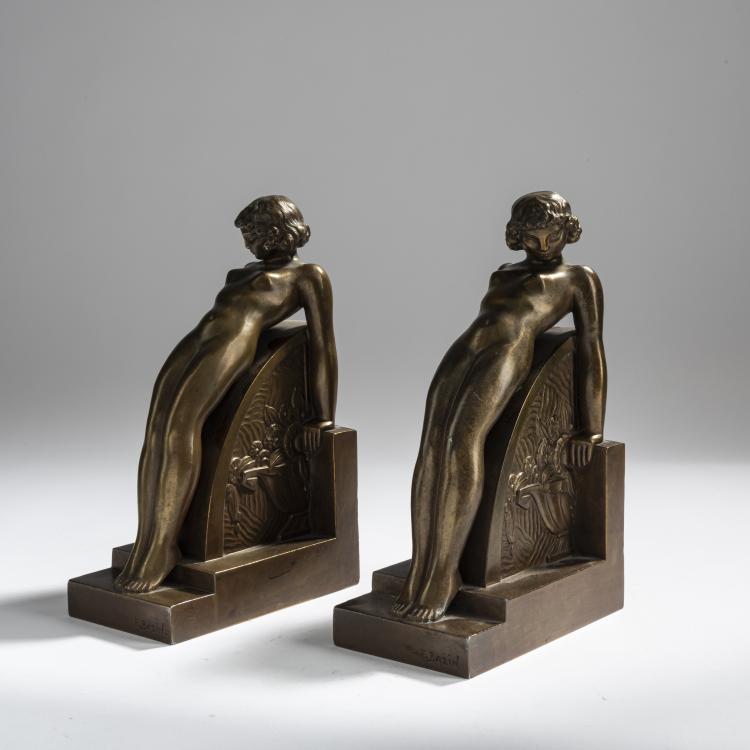 Bild 4 zu Objekt, Two bookends, c. 1930, Francois-Victor Bazin, Buisson, Albert, &Eacute;tablissements, 156C 543