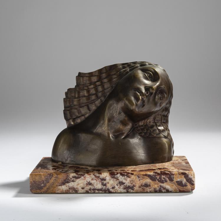 Hauptbild zu Objekt, Frauenb&uuml;ste, um 1935, A. Anet, 156C 337